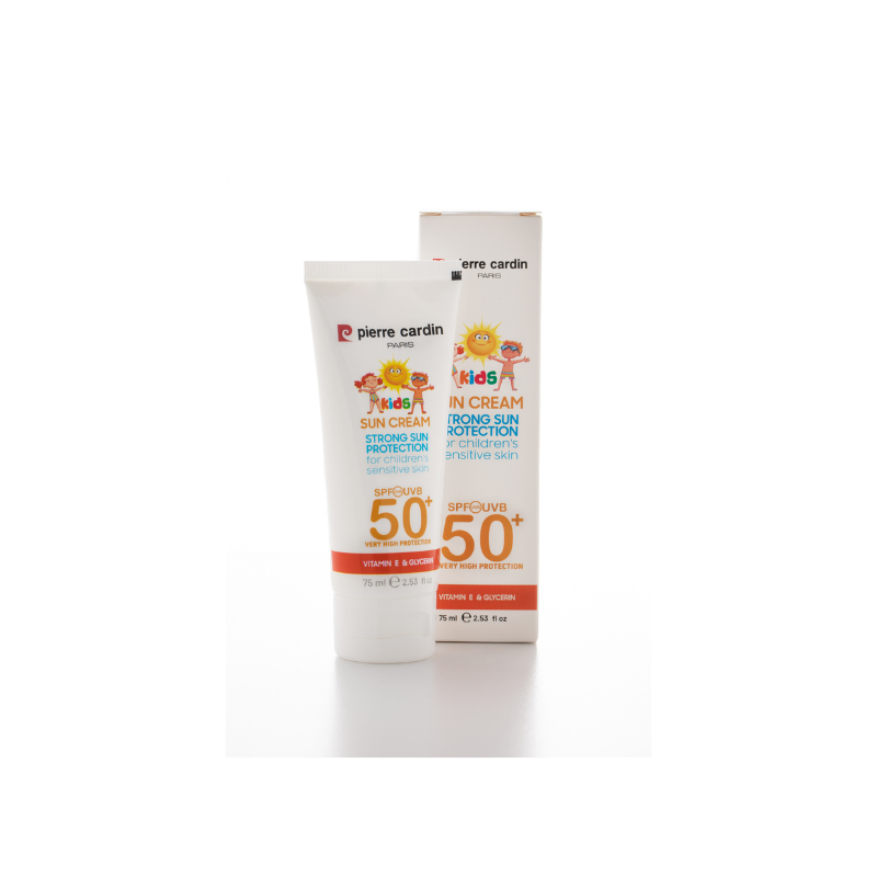 PIERRE CARDIN Слънцезащитен крем за ЧУВСТВИТЕЛНА ДЕТСКА КОЖА 50+ SPF 75 ml