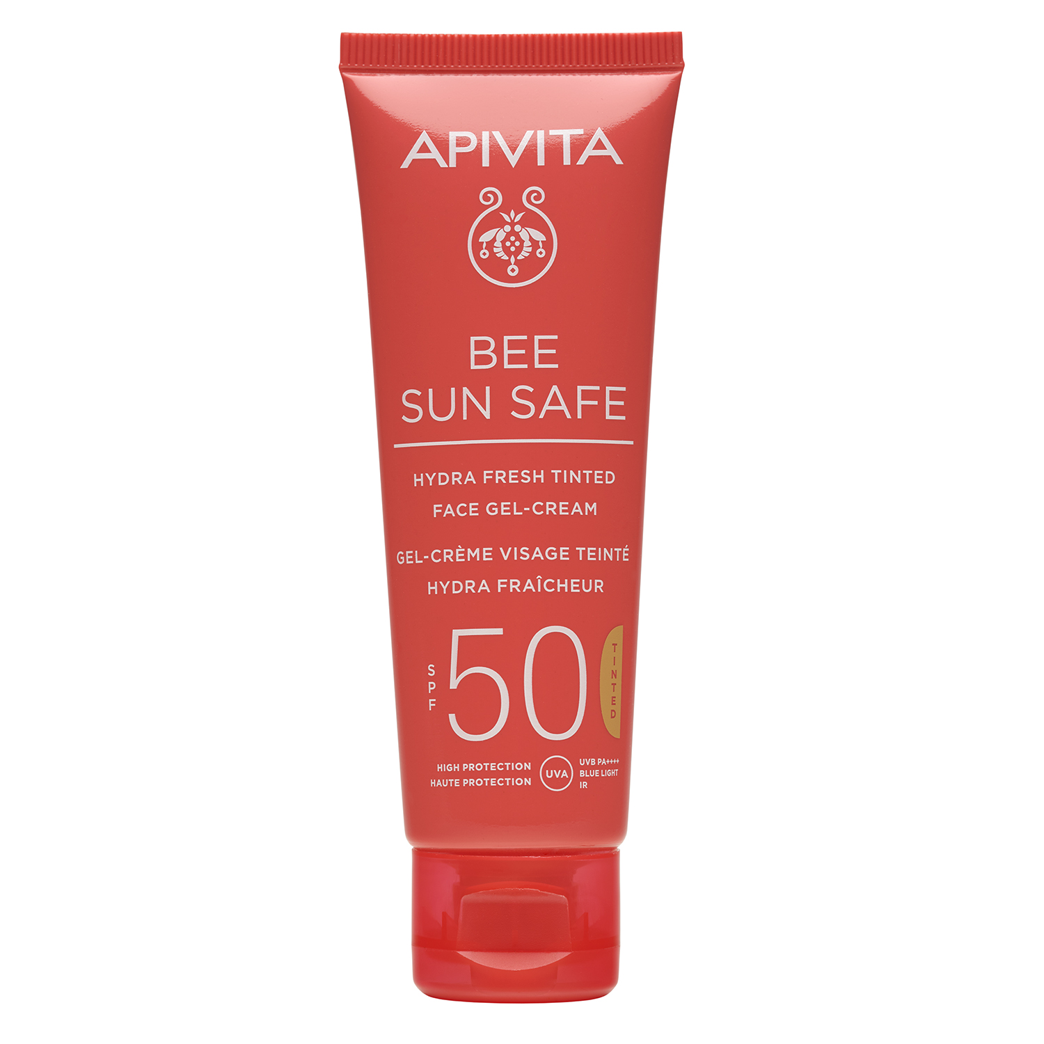 APIVITA BEE SUN SAFE Тониран хидратиращ освежаващ гел-крем за лице SPF50 50ml