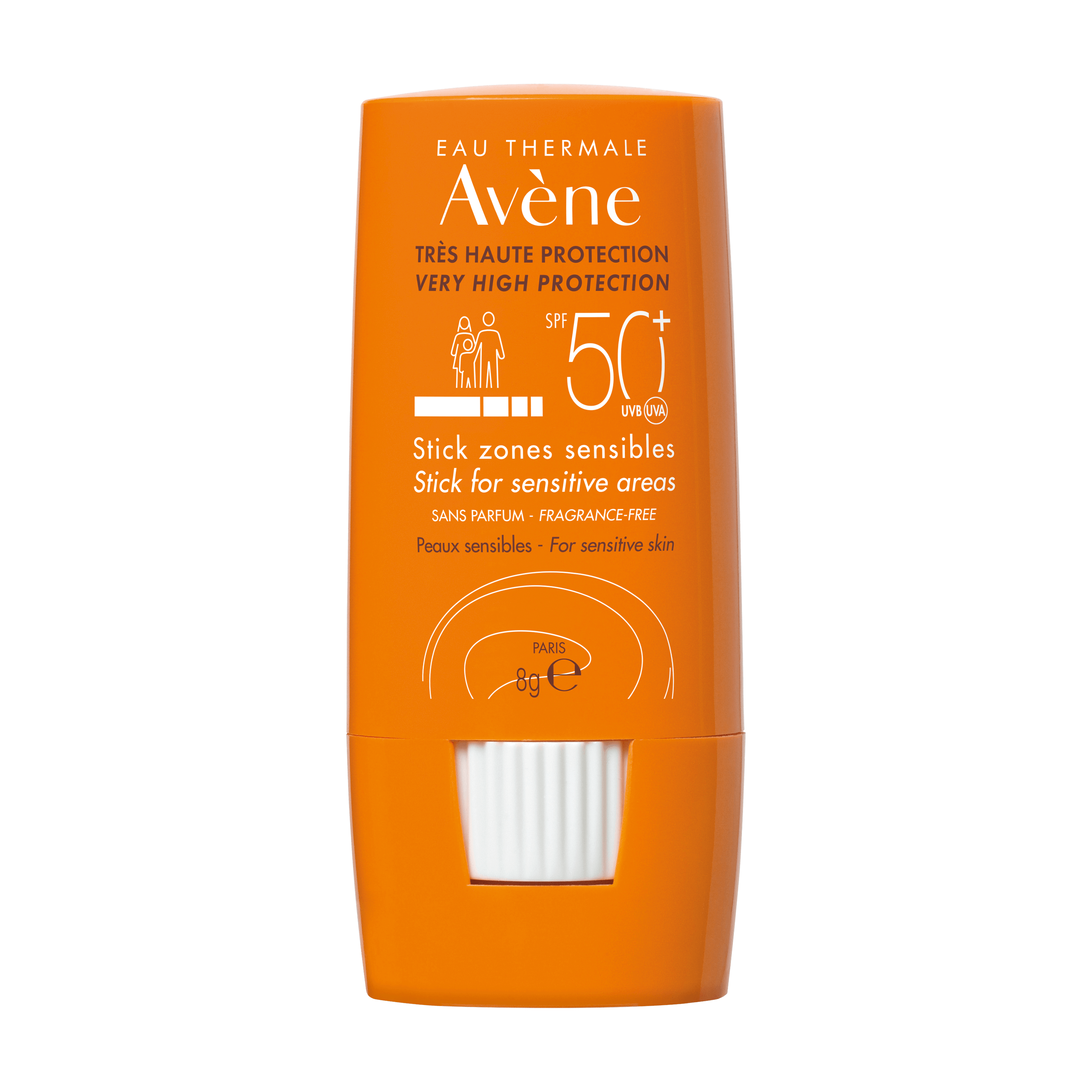 AVENE SUN SPF50+ стик за чувствителни зони 8g