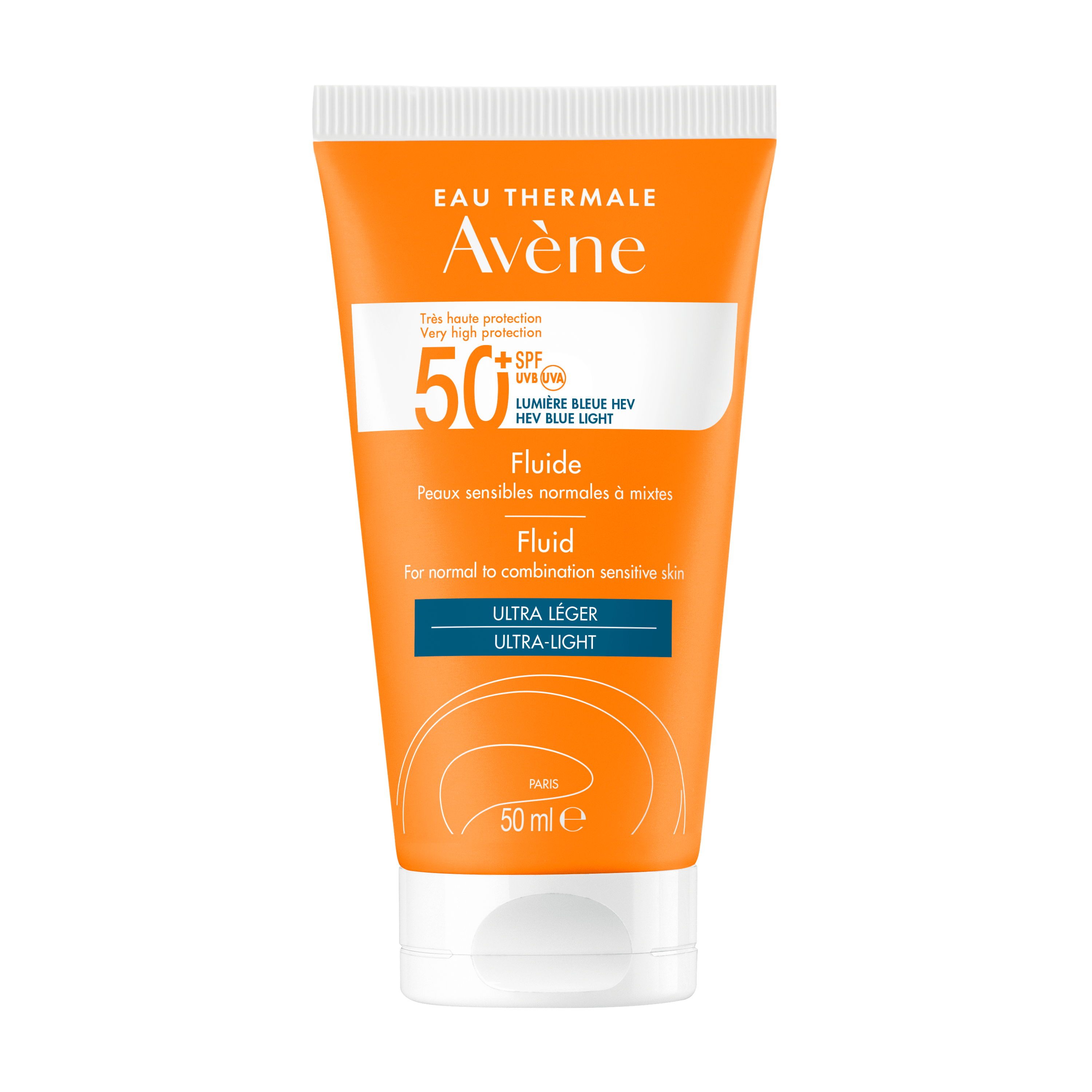 AVENE SUN SPF50+ слънцезащитен флуид много висока защита 50ml