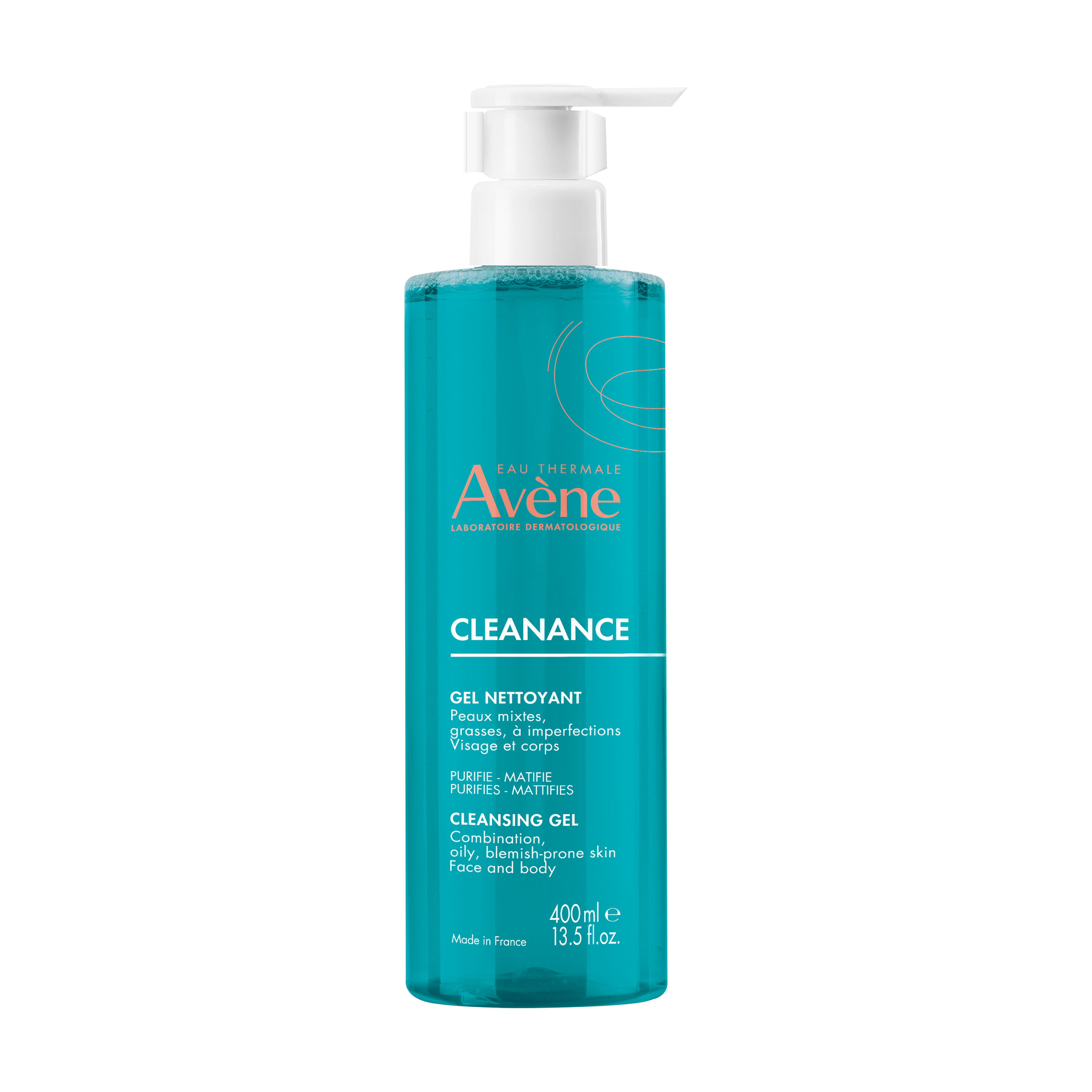 AVENE CLEANANCE Почистващ гел за нормална до смесена кожа  400ml специално предложение