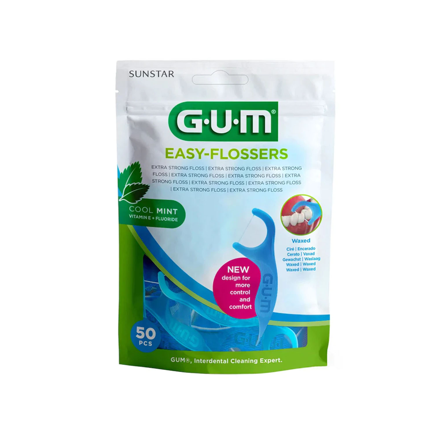 GUM EASY-FLOSSERS конец за зъби х 50