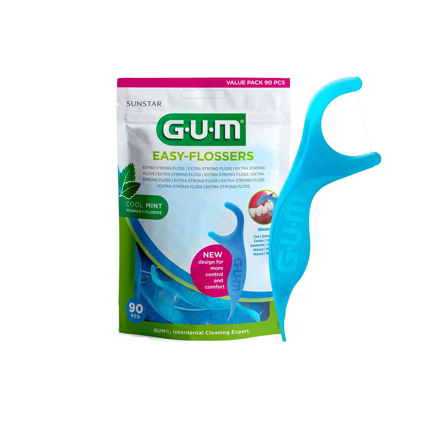GUM EASY-FLOSSERS конец за зъби х 90