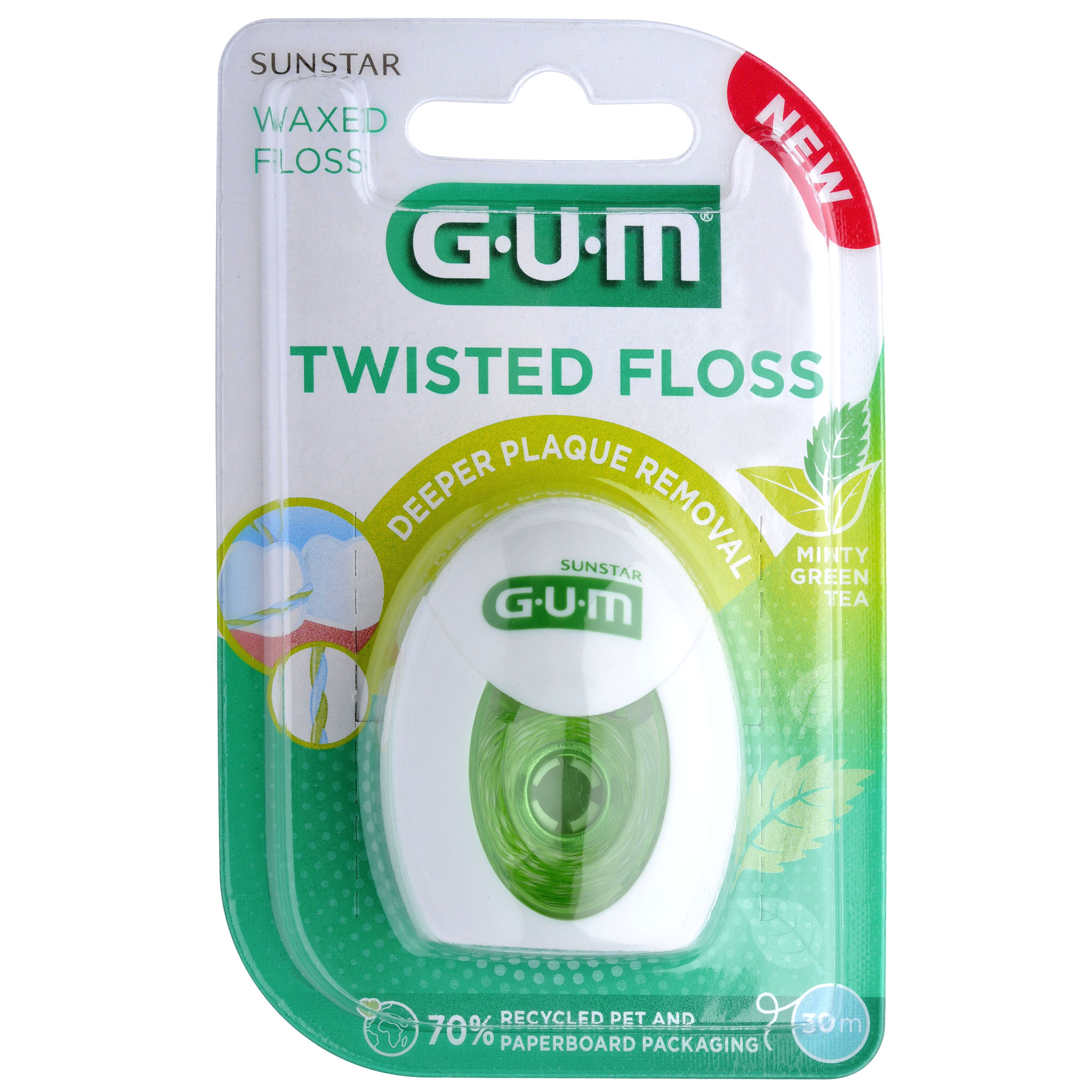 GUM Конец за зъби Twisted Floss  30 метра