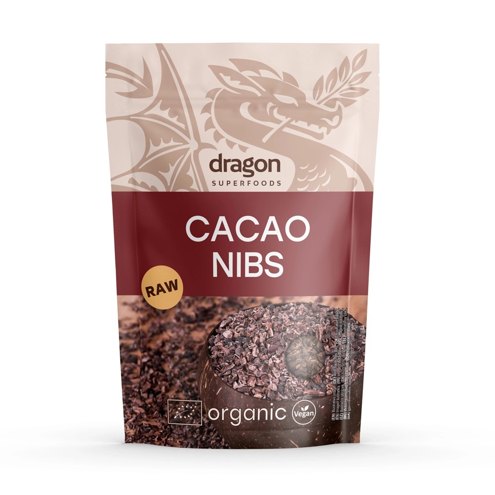 DRAGON SUPERFOODS Какаови зърна счукани 200g