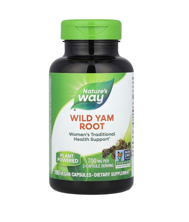 NATURES WAY WILD YAM sweet potato root for women's health 425mg x 180 caps
