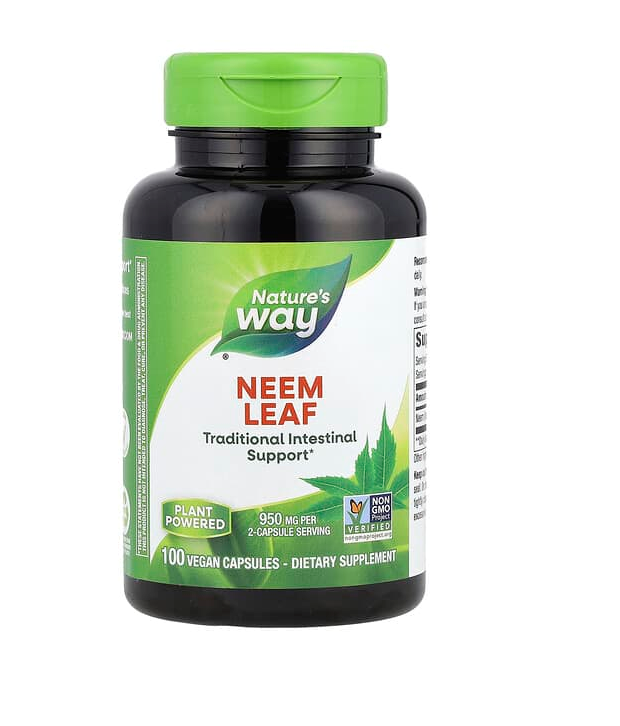 NATURES WAY NEEM LEAVES 475mg x 100 caps