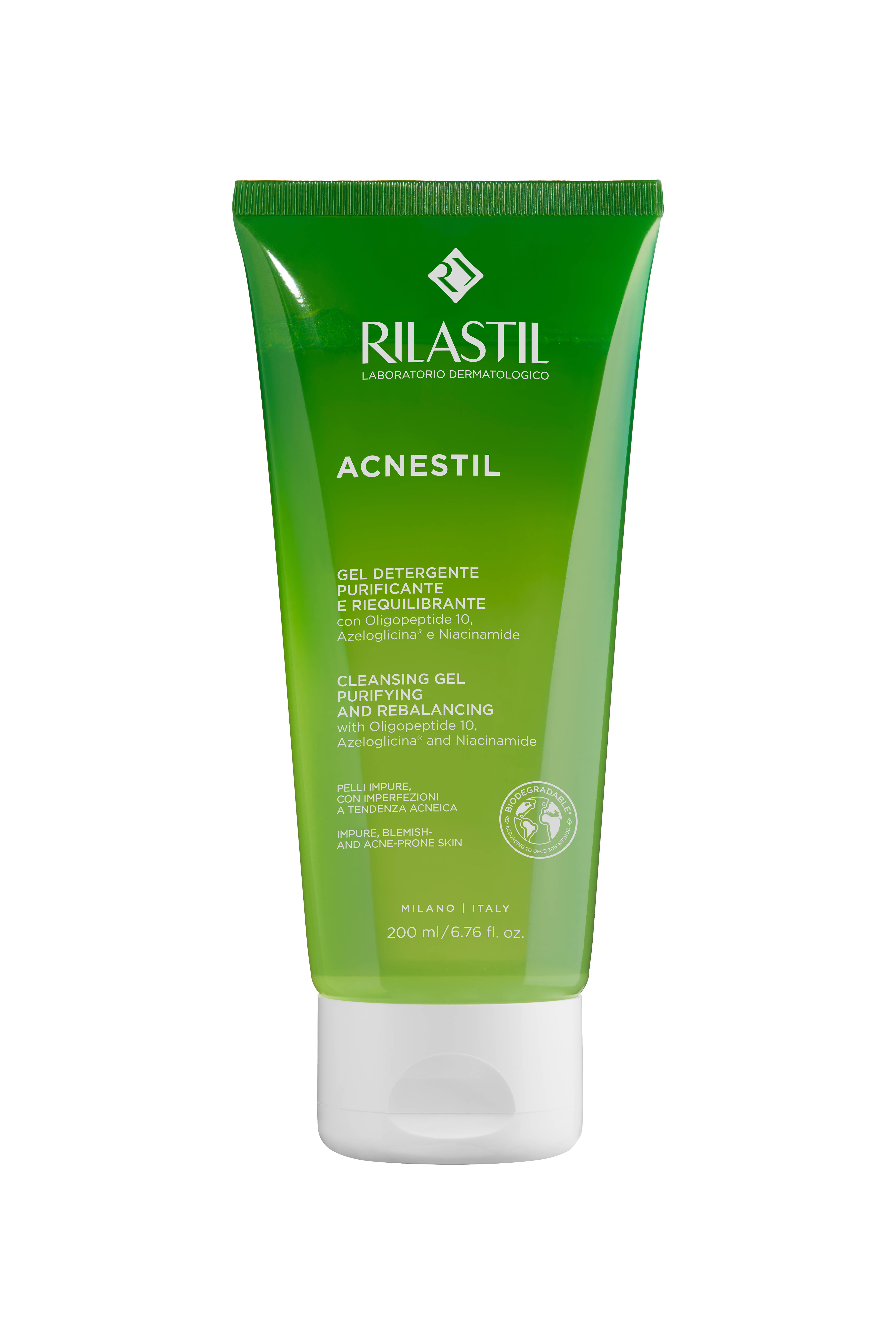 RILASTIL ACNESTIL CLEANSING GEL измивен гел за мазна и акнеична кожа 200 ml