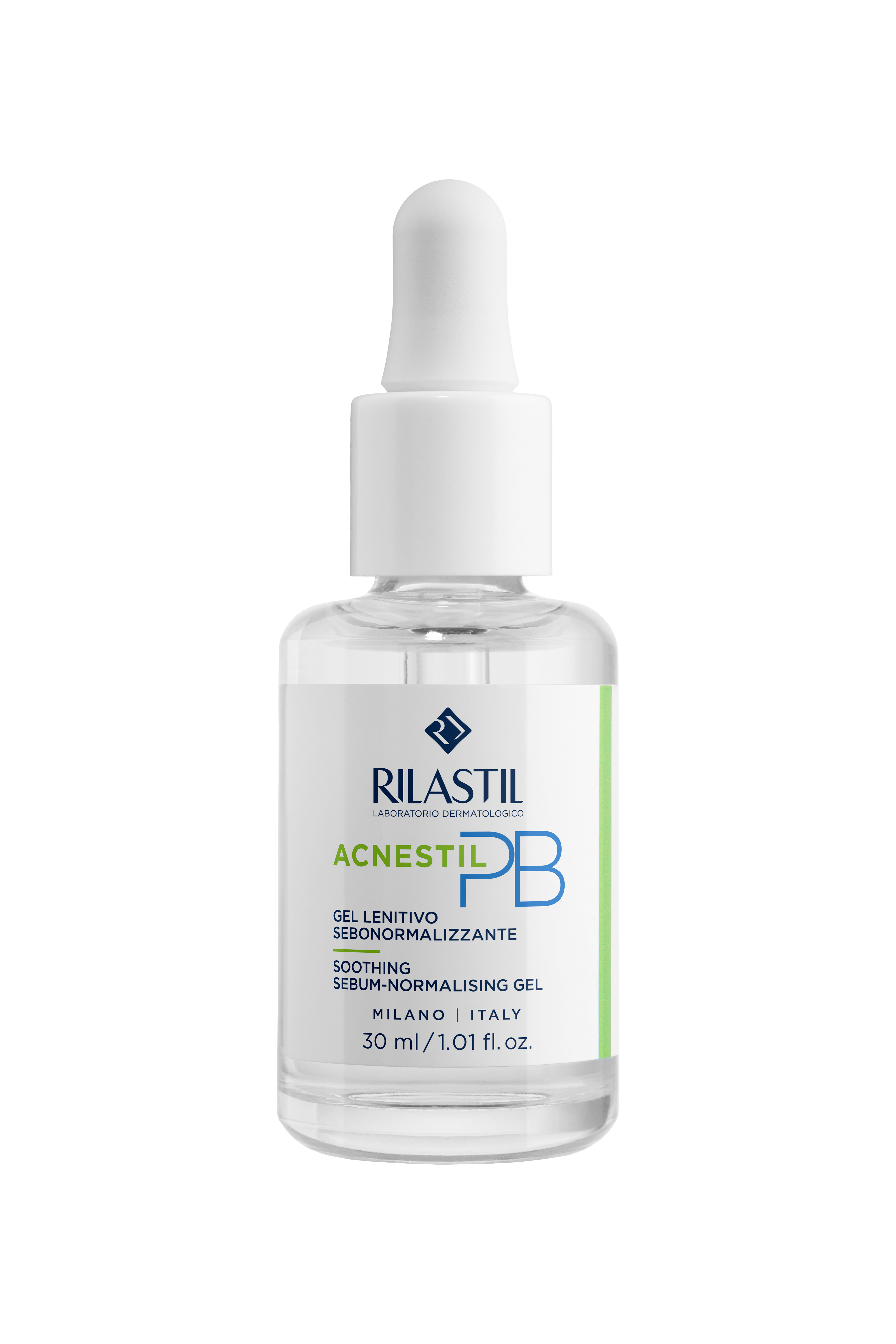 RILASTIL ACNESTIL PB SEBOREGULATING SOOTHING GEL успокояващ гел с пребиотици за мазна и акнеична кожа 30 ml