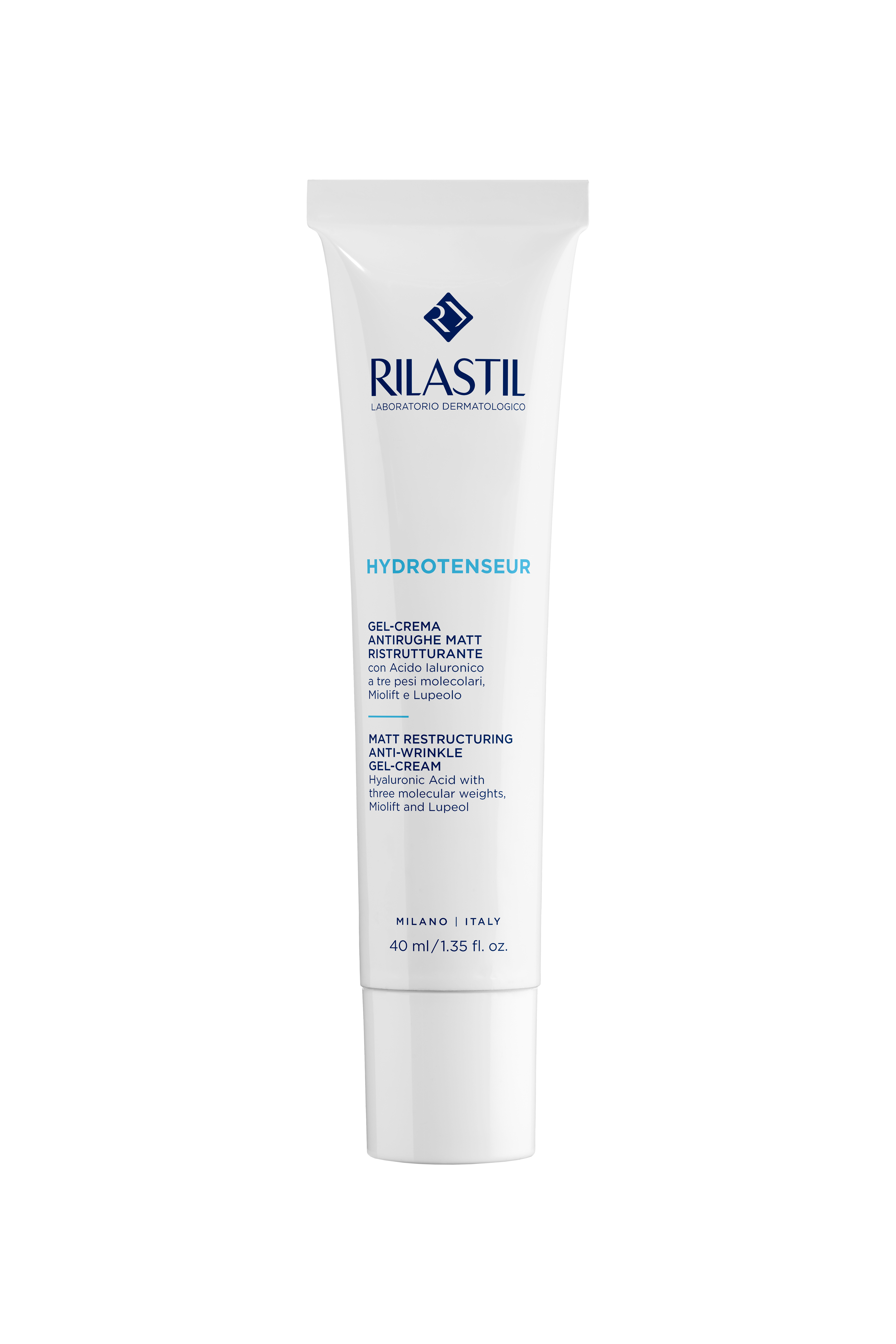 RILASTIL HYDROTENSEUR GEL CREAM ANTI WRINKLES+ MATT хидратиращ и подхранващ крем за комбинирана кожа 40 ml