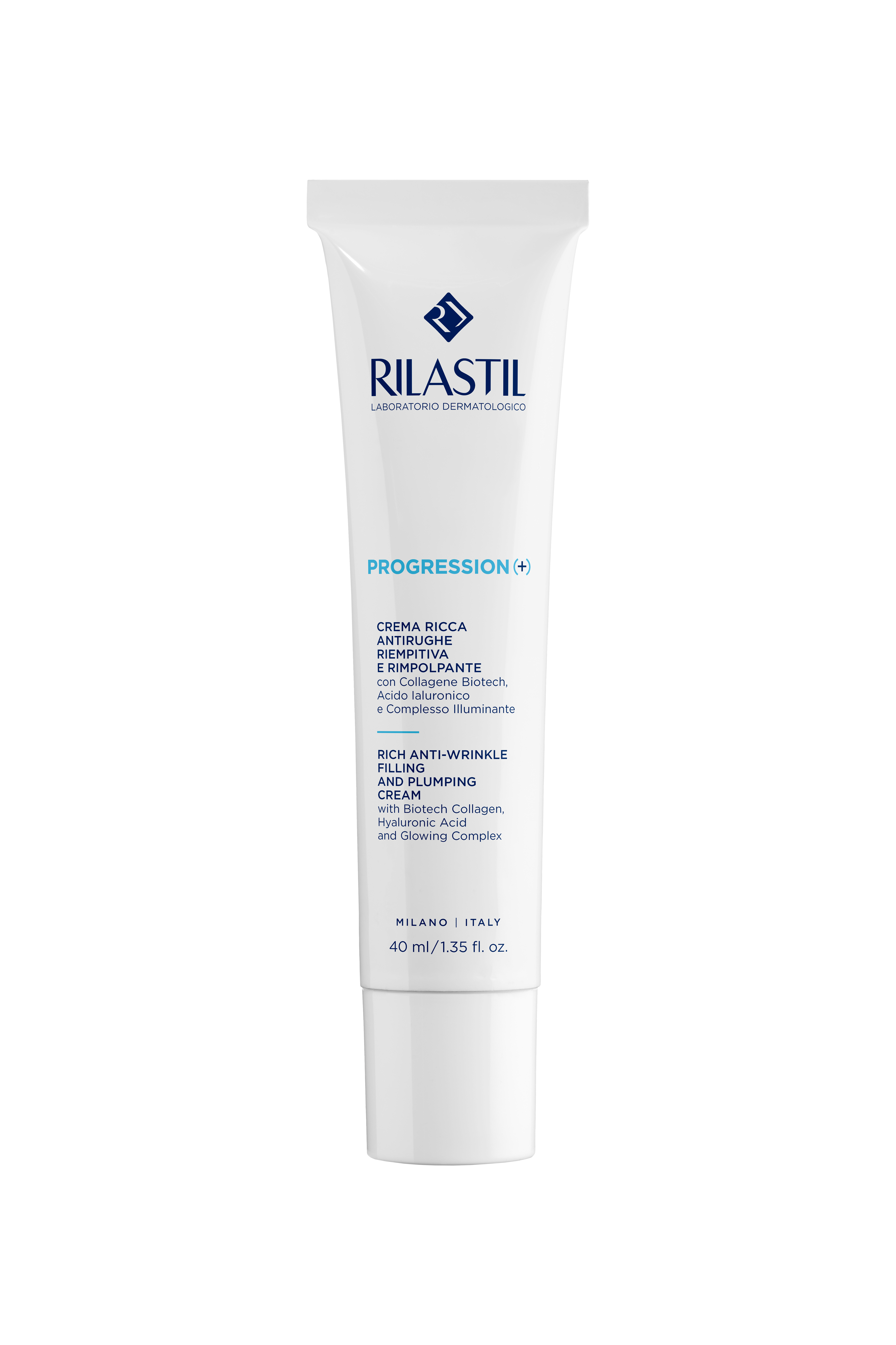 RILASTIL PAROGRESSION(+) ANTI WRINKLES CREAM RICH PLUMPING Дневен крем за суха кожа при хормонално стареене 40 ml