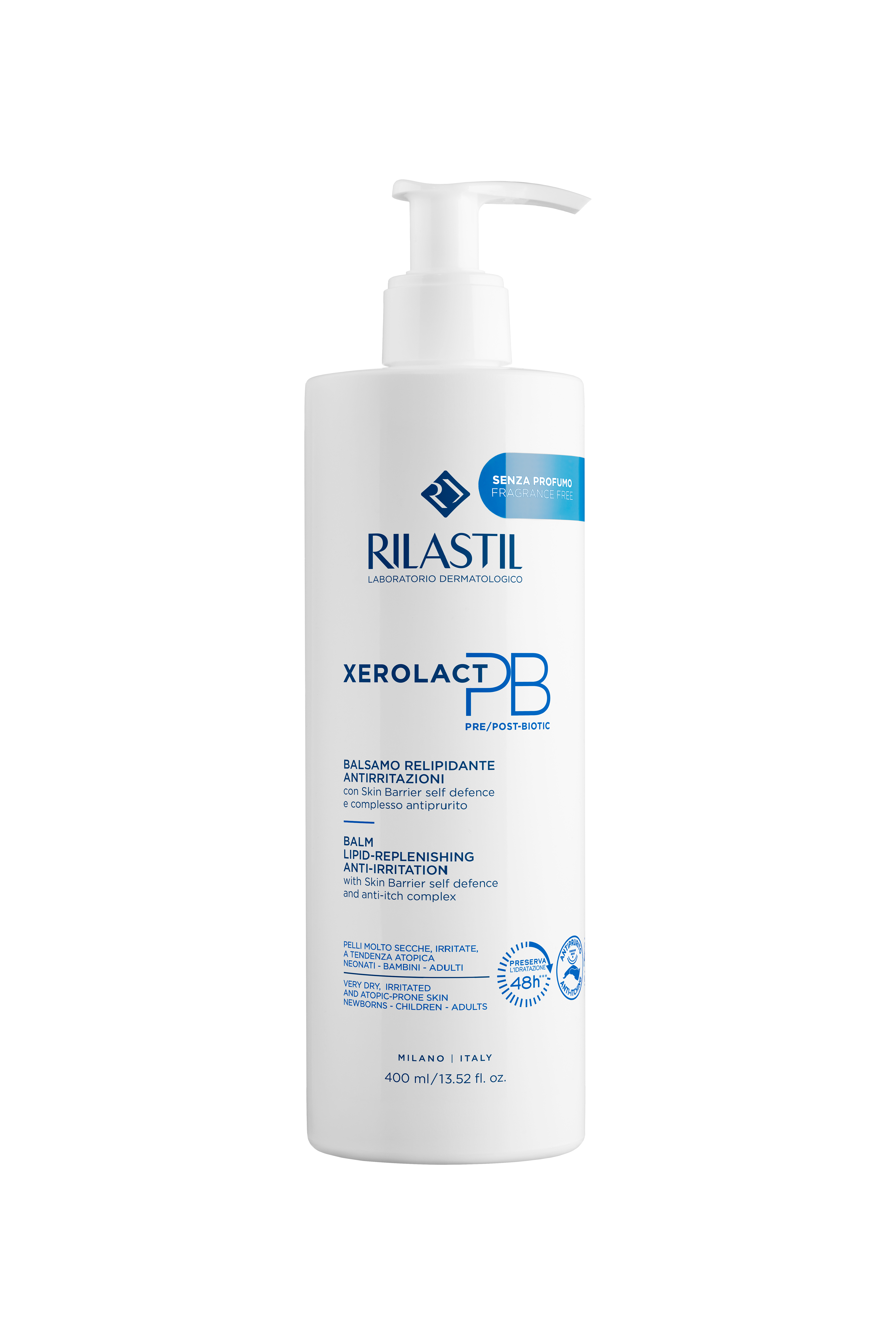 RILASTIL XEROLACT PB BALM възстановяващ балсам за суха кожа ,склонна към атопия 400ml