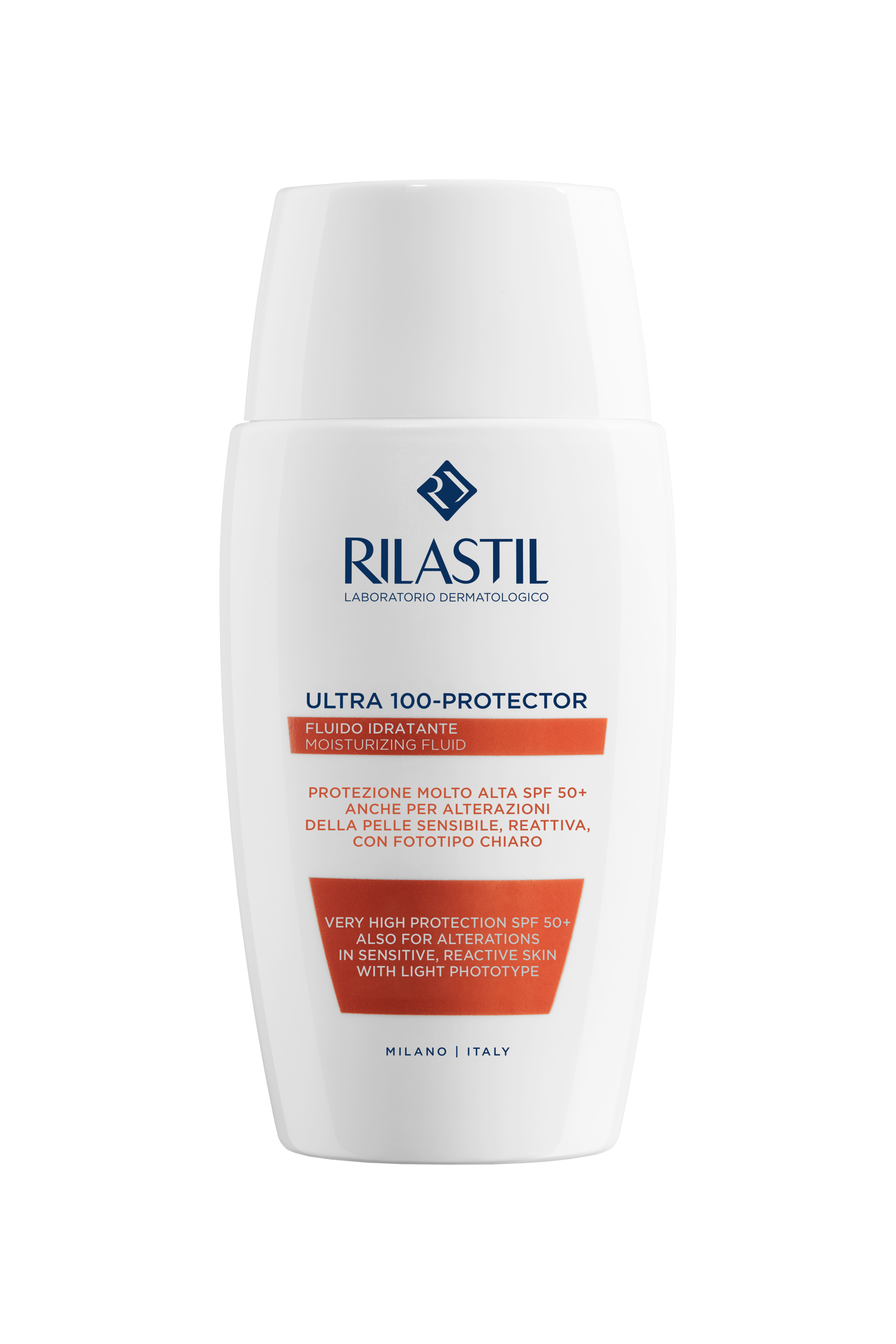 RILASTIL PHOTO PROTECTION ULTRA 100FLUID+ SPF50+ Слънцезащитен флуид при много тънка и чувствителна кожа 50 ml