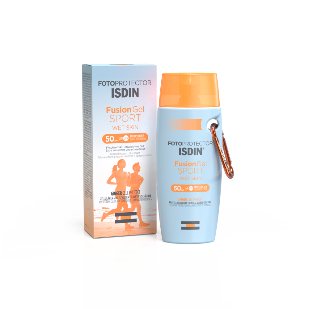 ISDIN FOTOPROTECTOR Fusion Gel Sport Слънцезащитен гел за тяло за активно спортуващи SPF50+ 100ml
