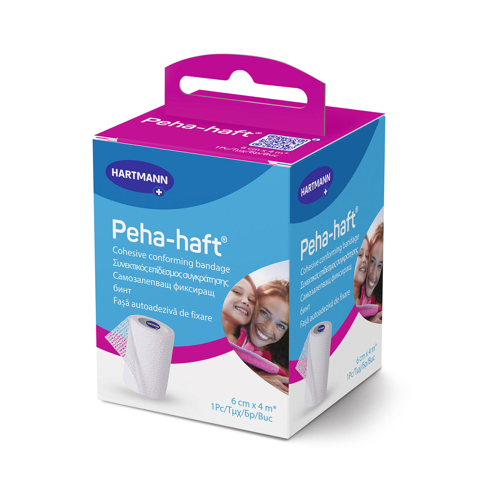 HARTMANN бинт самозалепващ Пеха-хафт 6см/4м /300066