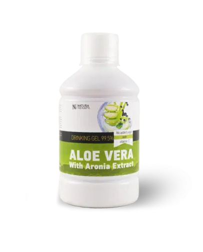 NATURA THERAPY ALOE VERA with ARONIA EXTRACT & VITAMIN C 99.5% гел за пиене за храносмилателната система 500 ml