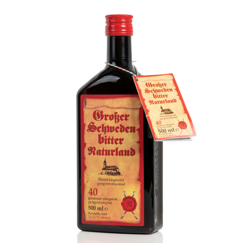 NATURLAND GROBER SCHWEDEN BITTER Шведска горчивка за стомашно-чревен тракт и имунитет 500ml