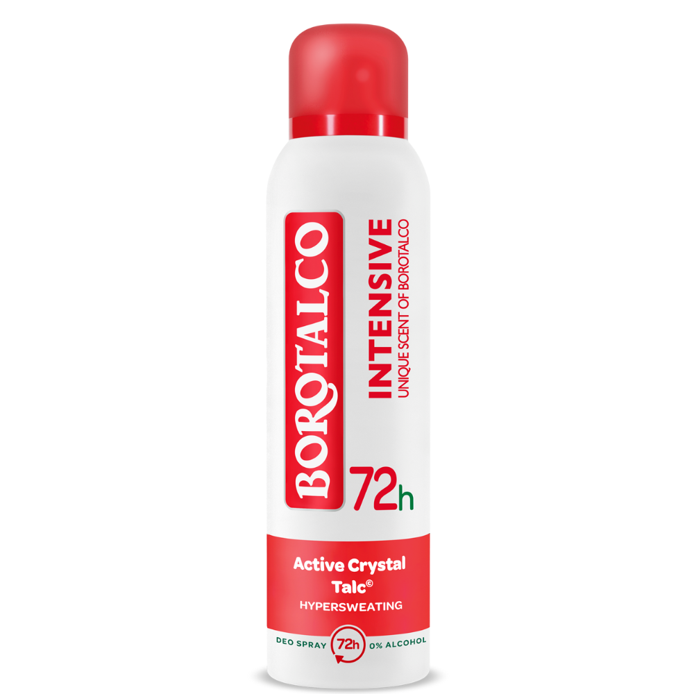 BOROTALCO INTENSIVE Active Crystal Talc 72h deo spray Део Спрей Интензив 150 ml