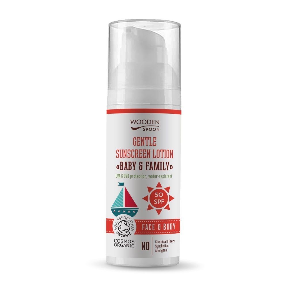 WOODEN SPOON Слънцезащитен крем 50 SPF, - invisible zinc * нова формула 50 ml