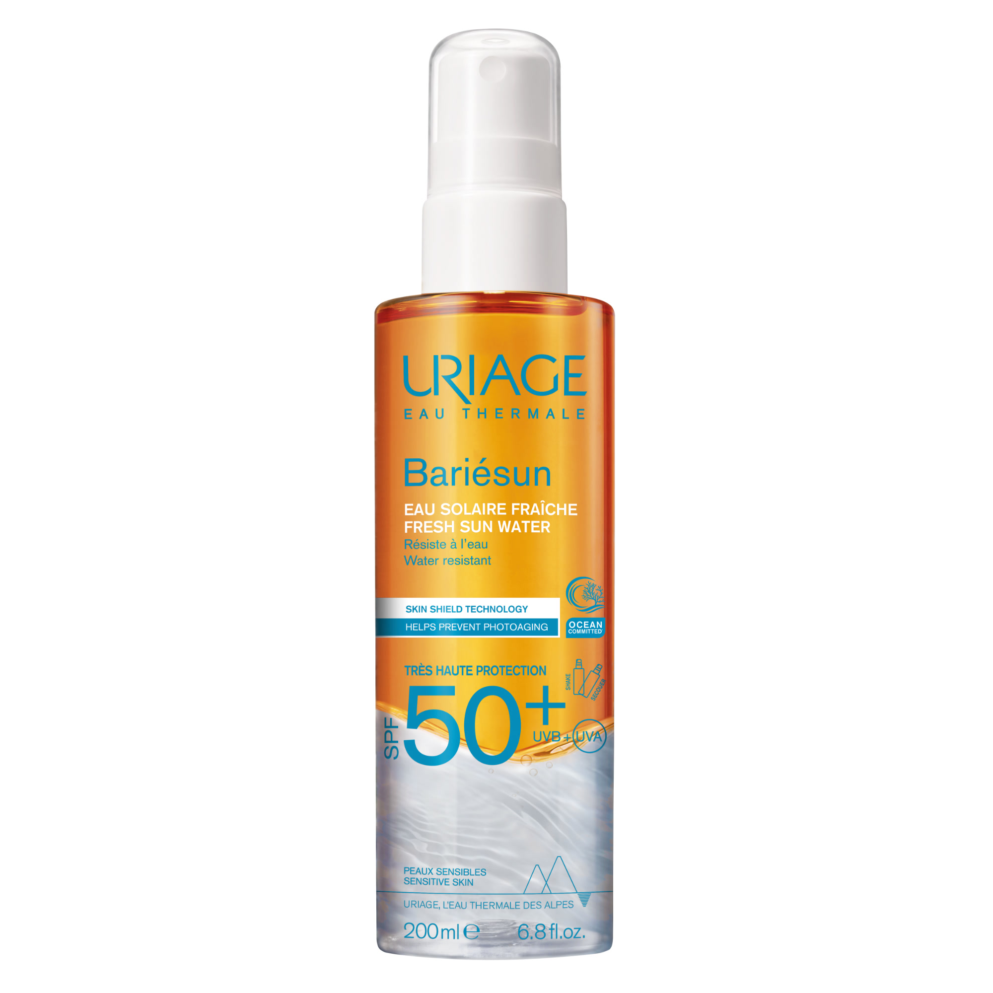 URIAGE BARIESUN SPF50+ Освежаваща слънцезащитна вода 200ml