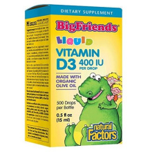 NATURAL FACTORS VITAMIN D3 400IU drops for kids 15ml