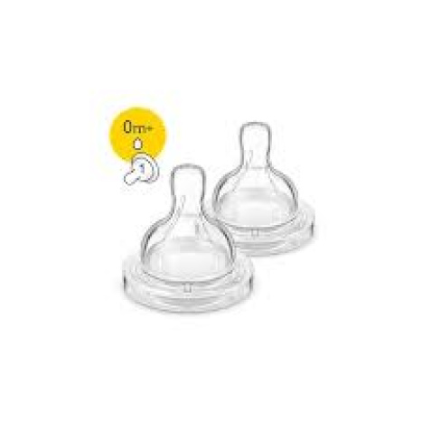 AVENT Pacifier Classic+ Anti-Colic for newborn with 1 hole 0m+ x 2 pcs