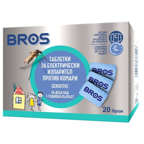 BROS anti-mosquito vaporizer tablets for children 20 pcs