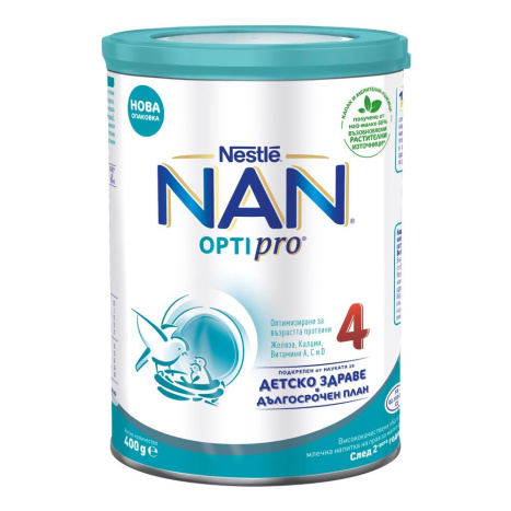 NAN OPTIPRO 4 адаптирано мляко 2г+ 400g