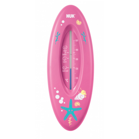 NUK Bath thermometer, Ocean, pink