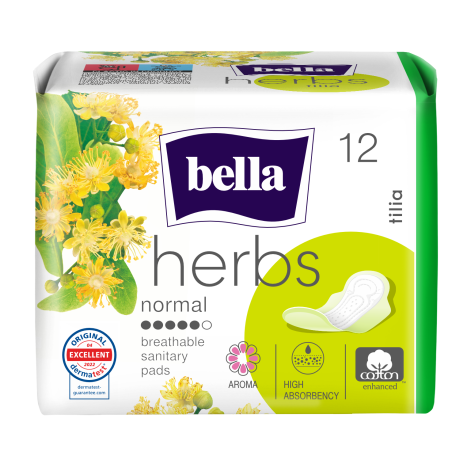 BELLA HERBS TILIA deo fresh sanitary pads x 12