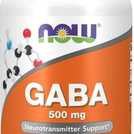 NOW GABA 500mg + B6 x 100 caps