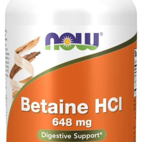 NOW BETAINE HCL 648mg x 120 caps