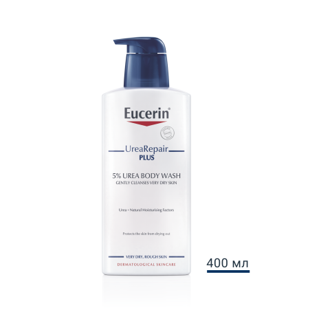 EUCERIN UreaRepairPlus 5% измиващ флуид 400ml