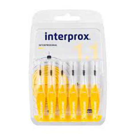 DENTAID INTERPROX 4G micro интердентални четки за зъби 1.1mm х 6 бр