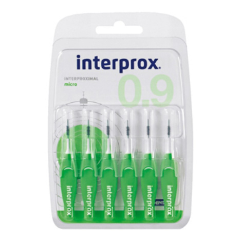 DENTAID INTERPROX 4G micro интердентални четки за зъби 0.9mm х 6 бр