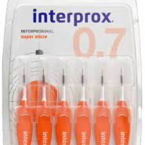 DENTAID INTERPROX 4G super micro интердентални четки за зъби 0.7mm х 6 бр