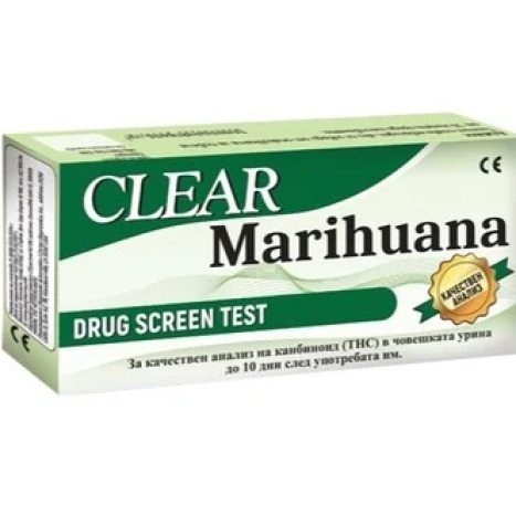 CLEAR марихуана лентa-тест наркотици -THC Strip/Sure Step Drug Screen