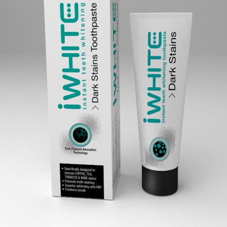 IWHITE DARK STAINS whitening toothpaste with activated carbon 75ml