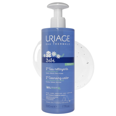 URIAGE BEBE 1 ER EAU cleansing water for babies 500ml pump