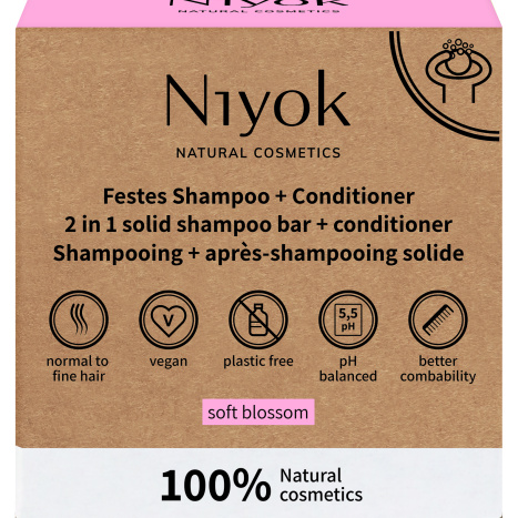 NIYOK 2 in 1 solid shower bar+ moisturiser Душ гел за нормална кожа