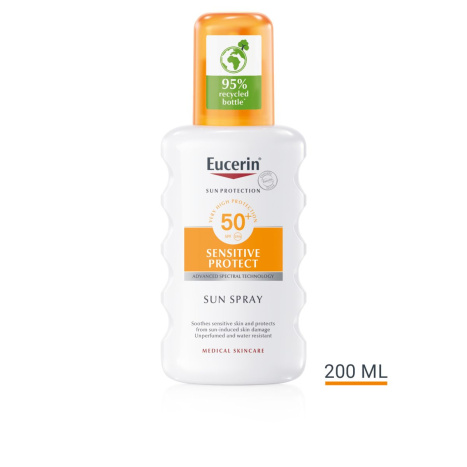 EUCERIN SUN SPF50+ Sensitive Protect Слънцезащитен спрей за тяло 200ml