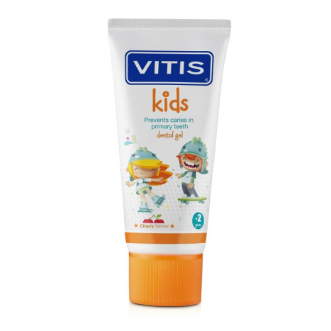 DENTAID VITIS гел паста за зъби Kids Cherry за деца от 2 до 6 год. 50 ml