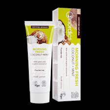 NORDICS MORNING FRESH Natural certified toothpaste with coconut oil 75ml
