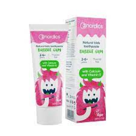 NORDICS BUBBLE GUM Children's toothpaste Gum with Vitamin E 50ml