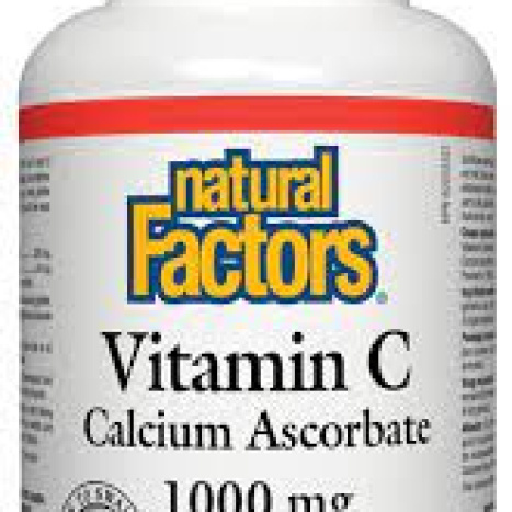 NATURAL FACTORS Vitamin C Calcium Ascorbate 1000mg x 90 caps