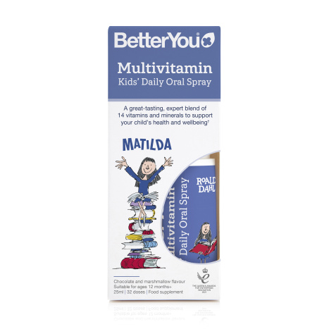BETTERYOU MULTIVIT junior oral multivitamin spray for children with chocolate flavor 1g+ 25ml