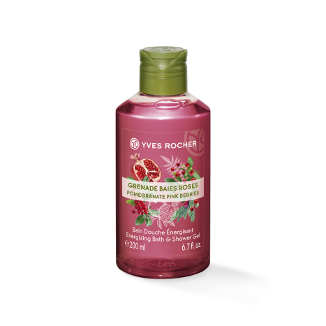YVES ROCHER PLAISIRS NATURE SHOWER GEL - pomegranate & red fruits 200ml