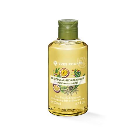 YVES ROCHER PLAISIRS NATURE SHOWER GEL - passion fruit & ginger 200ml