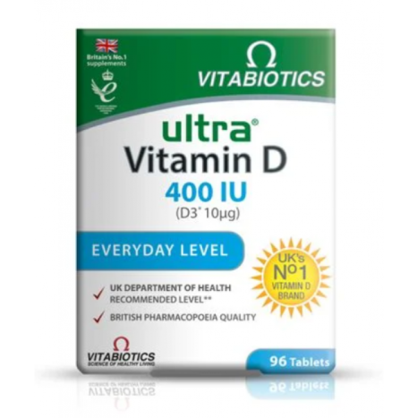 VITABIOTICS ULTRA Витамин D3 400IU x 96 tabl