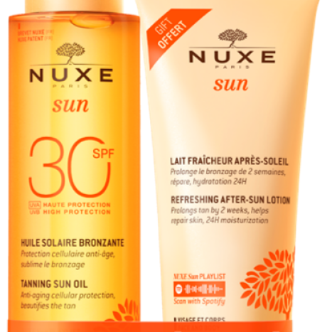 NUXE PROMO SUN SPF30 tanning oil 150ml + After sun lotion 100ml